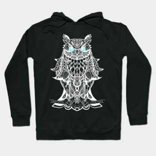 Best T-shirt is great for owl fans, White Mandala Owl art T-shirt Hoodie